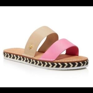 Kate Spade Idreena Double Band Espadrille Sandal Tan Pink 8